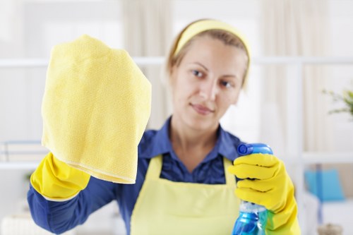 Communal hallway cleaning in a Kingston apartment building