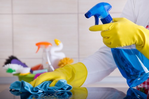 Deep cleaning of tile and grout floors in a Kingston property