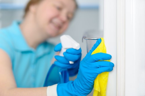 Cleaning dust and residue from a refurbished Kingston property
