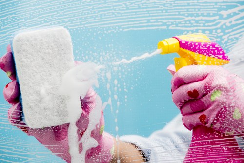 Local cleaners preparing a Kingston property after building work