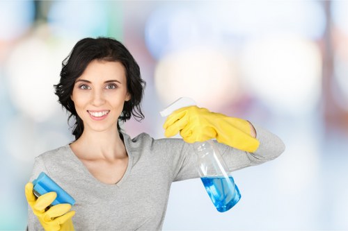 Professional cleaning routine for a Kingston workplace interior