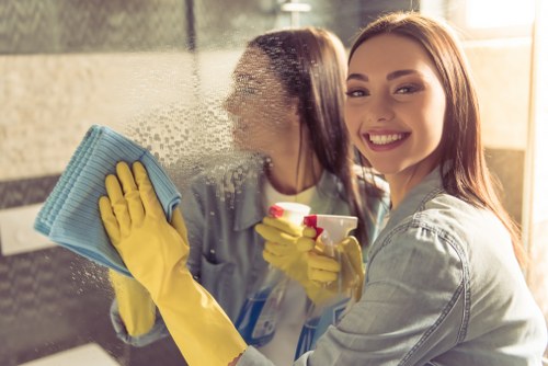 Local cleaning team handling an apartment turnover in Kingston