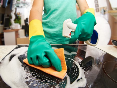 Professional cleaning of desks, reception areas, and office floors in Kingston