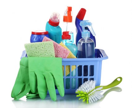 Deep cleaning kitchen surfaces during an end of tenancy clean